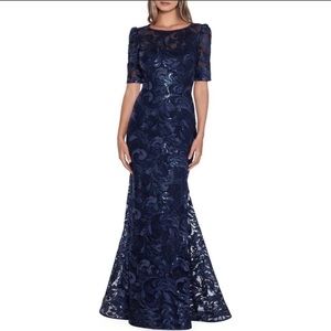 XSCAPE Sequinned Ball Gown
